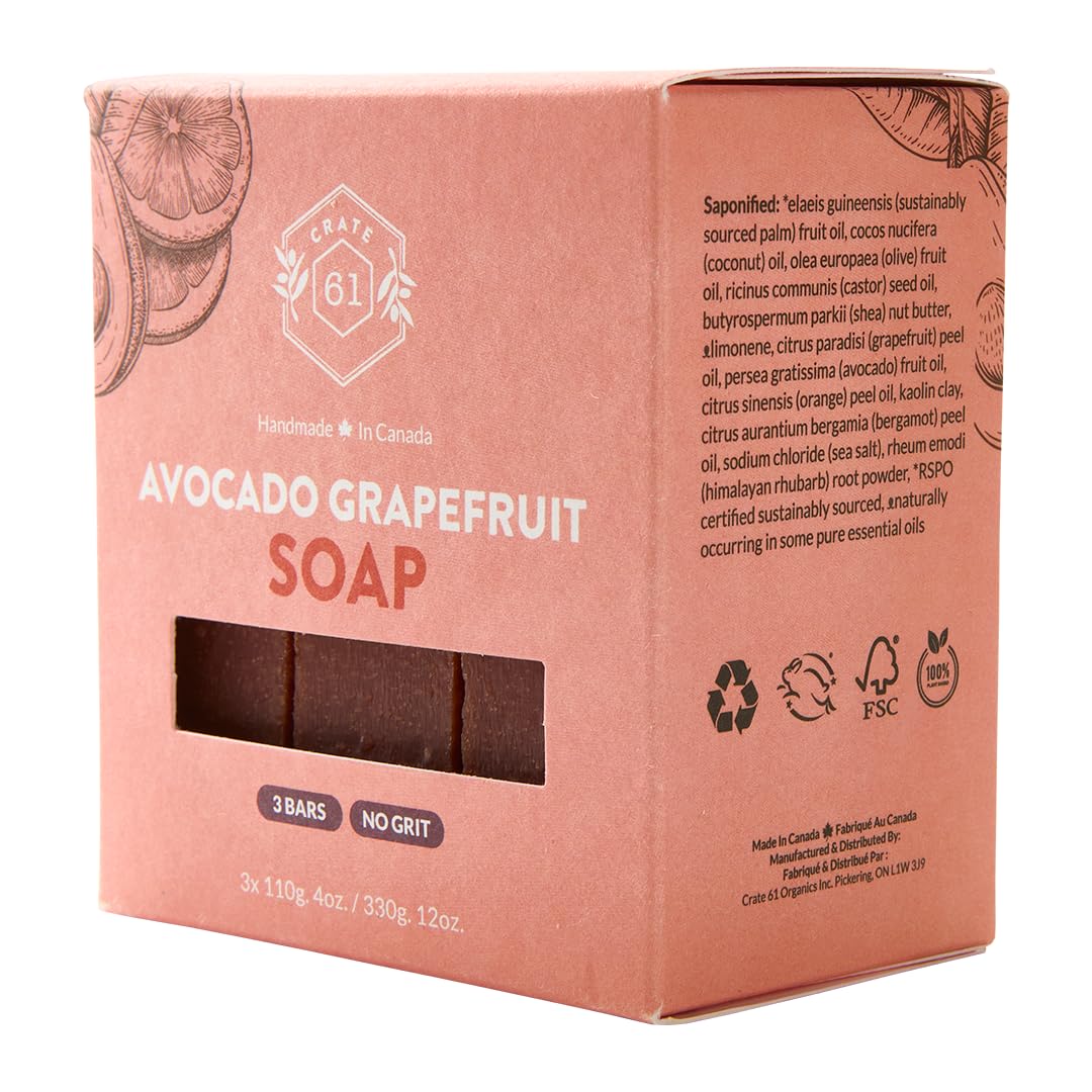 Handmade in Canada, Plant Based Cold Process Natural Bar Soap For Face And Body, With Premium Essential Oils, For Men And Women 3 Pack (Alpine & Spice)
