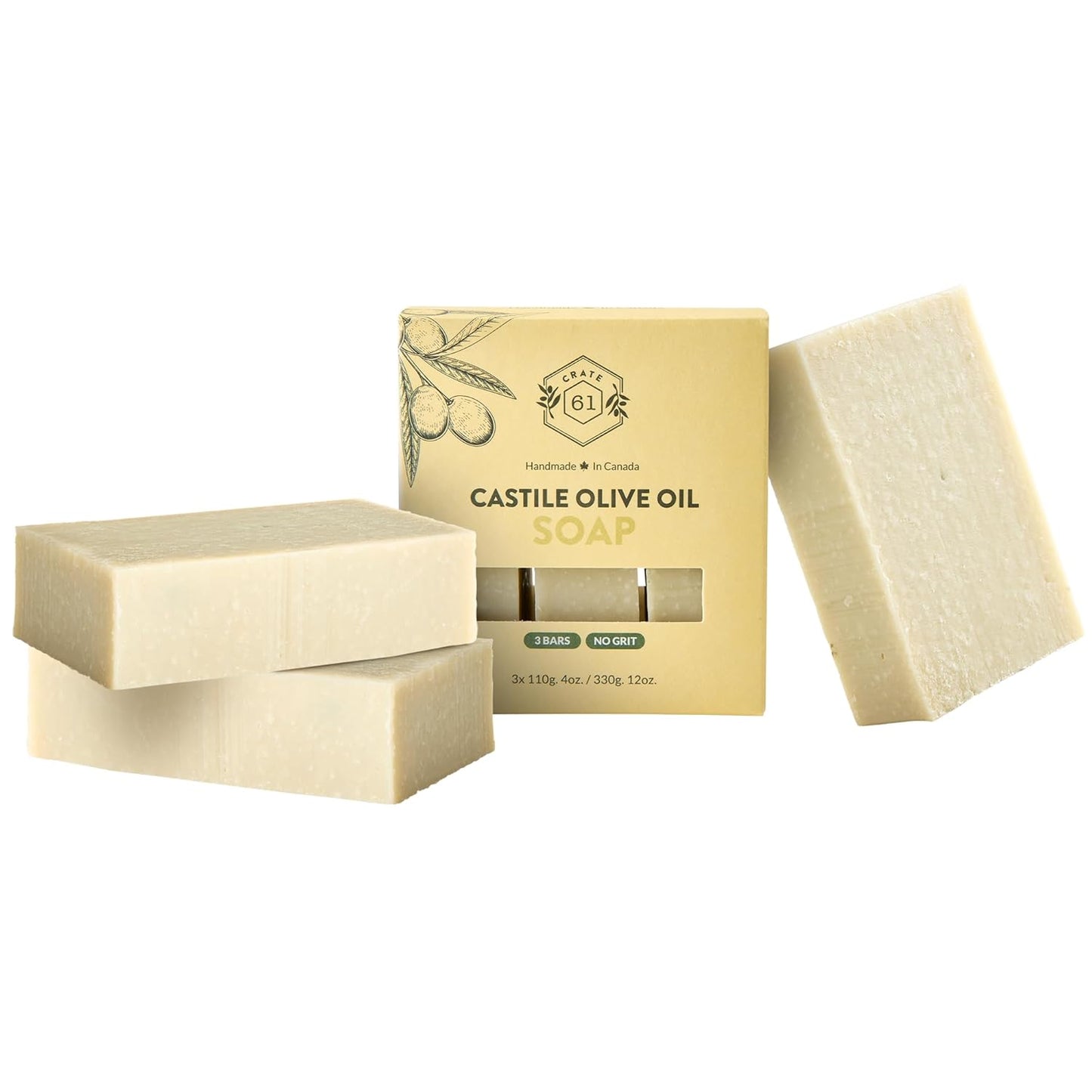 Handmade in Canada, Plant Based Cold Process Natural Bar Soap For Face And Body, With Premium Essential Oils, For Men And Women 3 Pack (Alpine & Spice)
