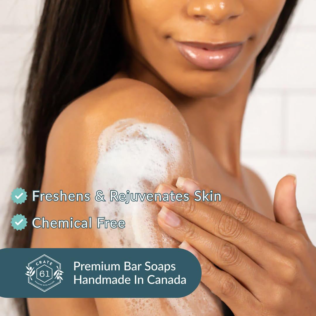 Handmade in Canada, Plant Based Cold Process Natural Bar Soap For Face And Body, With Premium Essential Oils, For Men And Women 3 Pack (Alpine & Spice)