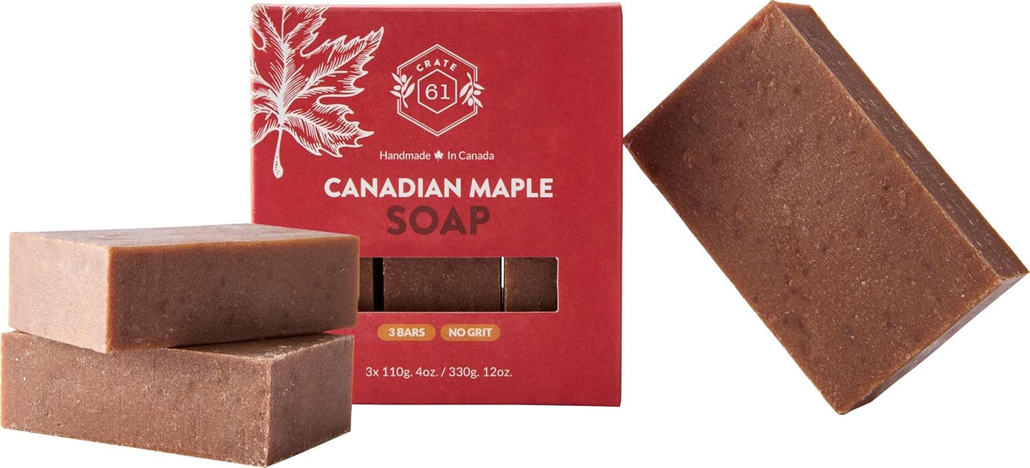 Handmade in Canada, Plant Based Cold Process Natural Bar Soap For Face And Body, With Premium Essential Oils, For Men And Women 3 Pack (Alpine & Spice)