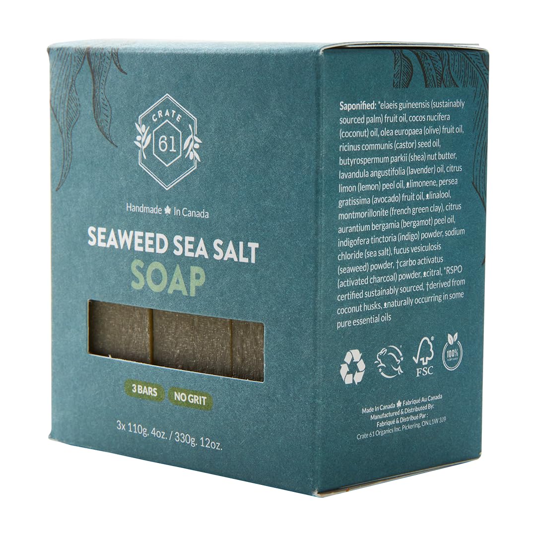Handmade in Canada, Plant Based Cold Process Natural Bar Soap For Face And Body, With Premium Essential Oils, For Men And Women 3 Pack (Alpine & Spice)
