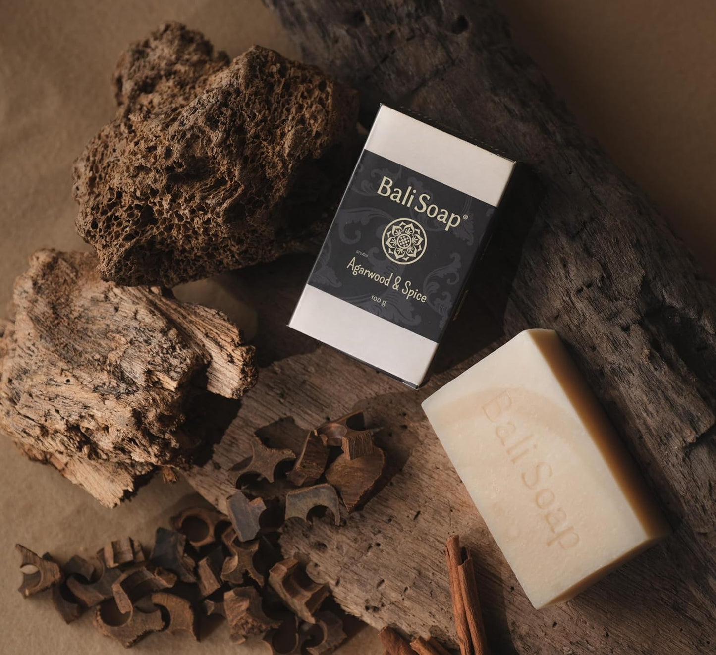 Bali Soap - Masculine Collection Natural Soap Bar Gift Set, 6 pc Variety Pack, Lemon-Pine, Ginger-Coffee, Sandalwood-Mint, Agarwood-Spice, Clove-Cinnamon, Eucalyptus-Lime 3.5 Oz each