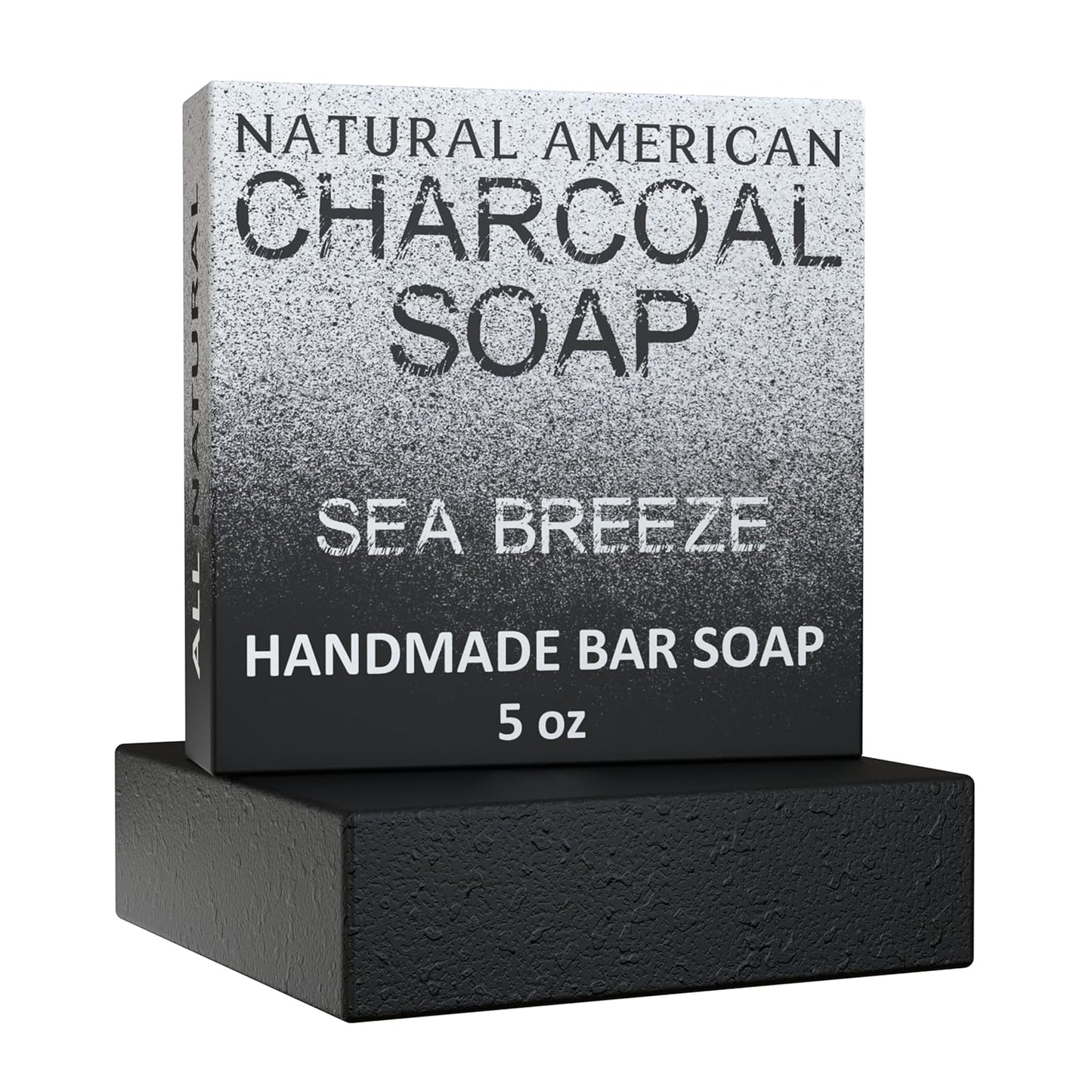 NATURAL AMERICAN Mens Organic Bar Soap, Masculine Scents, 100% Natural Soap for Men - Essential Oils, Organic Shea Butter Natural Body Soap, Natural Bar Soap for Men - ELEMENTS Body Soap 5 oz (6pk)