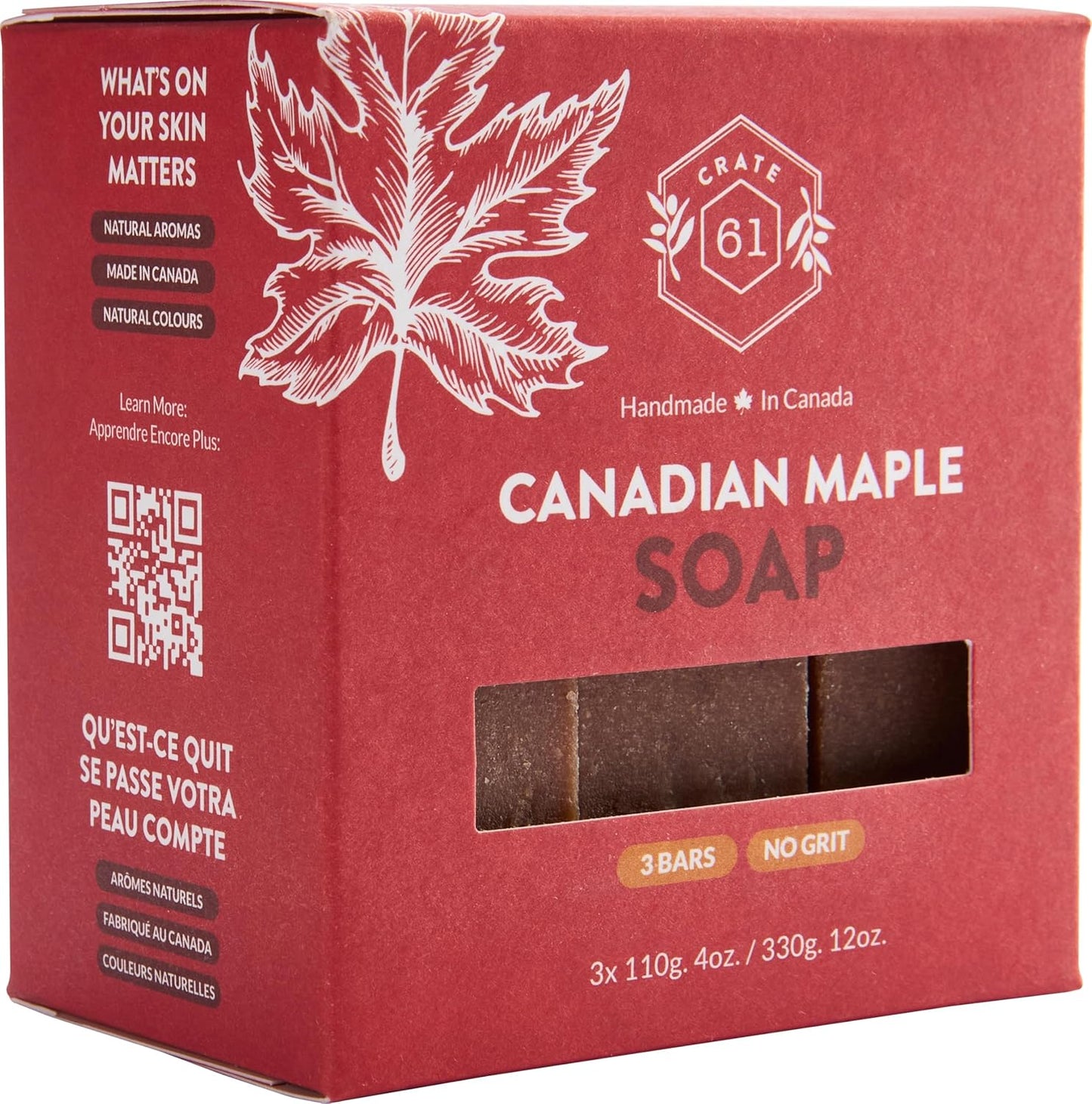 Handmade in Canada, Plant Based Cold Process Natural Bar Soap For Face And Body, With Premium Essential Oils, For Men And Women 3 Pack (Alpine & Spice)