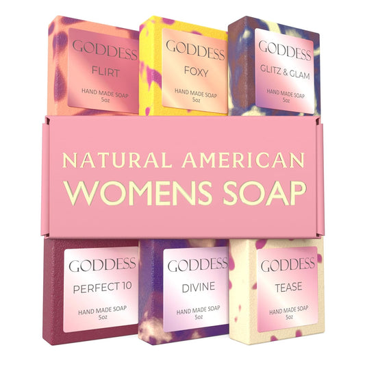 NATURAL AMERICAN Mens Organic Bar Soap, Masculine Scents, 100% Natural Soap for Men - Essential Oils, Organic Shea Butter Natural Body Soap, Natural Bar Soap for Men - ELEMENTS Body Soap 5 oz (6pk)
